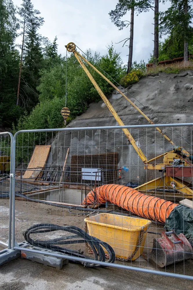 Barrière de chantier à Hauconcourt